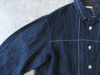 LAITERIE(レイトリー) チェーンステッチ 綿麻デニムオーバーシャツの商品画像24