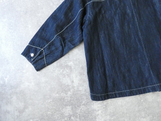 LAITERIE(レイトリー) チェーンステッチ 綿麻デニムオーバーシャツの商品画像34