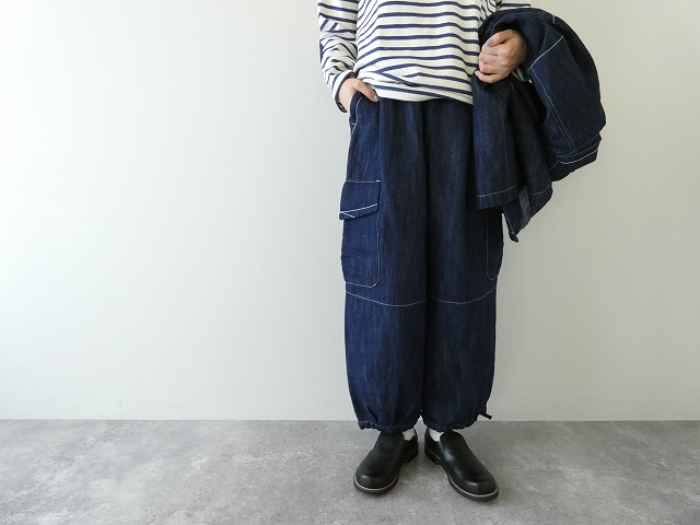 LAITERIE(レイトリー) チェーンステッチ 綿麻デニムオーバーシャツの商品画像1