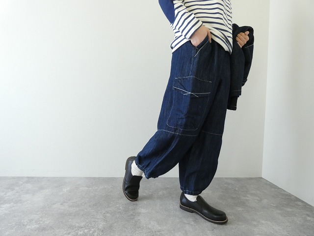 LAITERIE(レイトリー) チェーンステッチ 綿麻デニムオーバーシャツの商品画像5