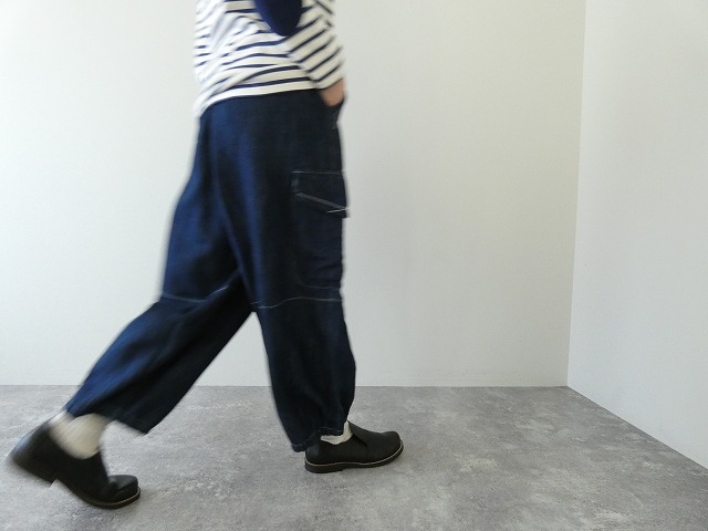 LAITERIE(レイトリー) チェーンステッチ 綿麻デニムオーバーシャツの商品画像6
