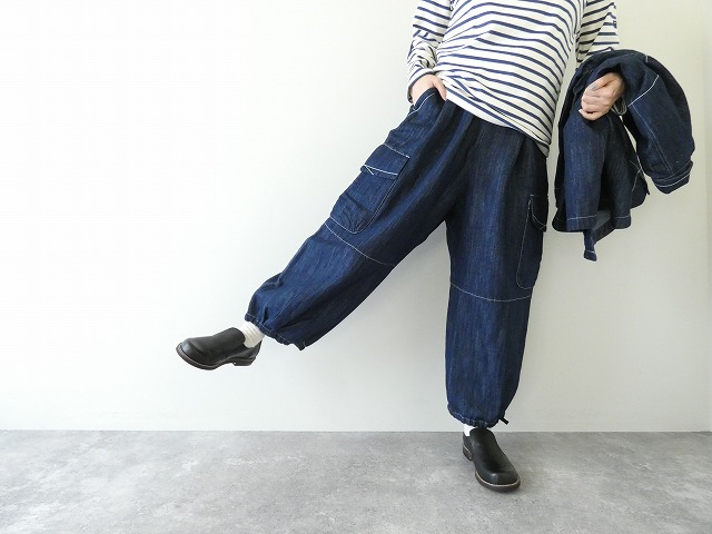 LAITERIE(レイトリー) チェーンステッチ 綿麻デニムオーバーシャツの商品画像7