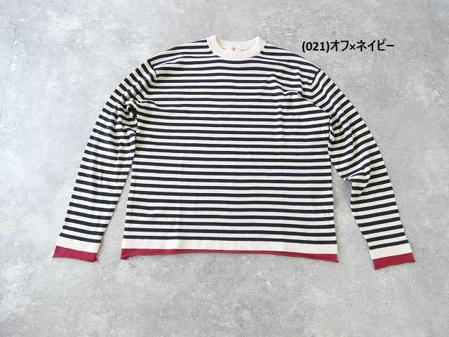 maomade(マオメイド) レイヤード風ボーダープルオーバーの商品画像10