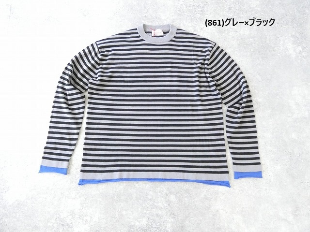 maomade(マオメイド) レイヤード風ボーダープルオーバーの商品画像12
