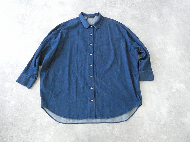 mizuiro ind(ミズイロインド) デニムワイドシャツの商品画像9