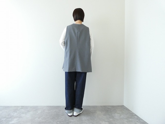 mizuiro ind(ミズイロインド) ディープVネックワイドベストの商品画像10