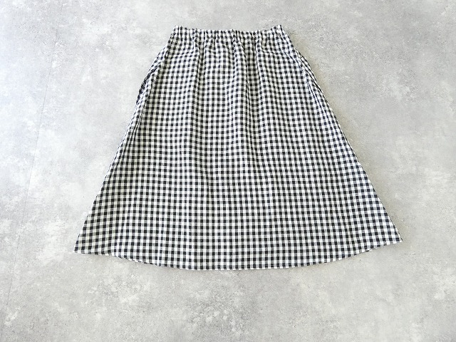 R&D.M(オールドマンズテーラー) LINEN GINGHAM CHECK POCKET SKIRTの商品画像5