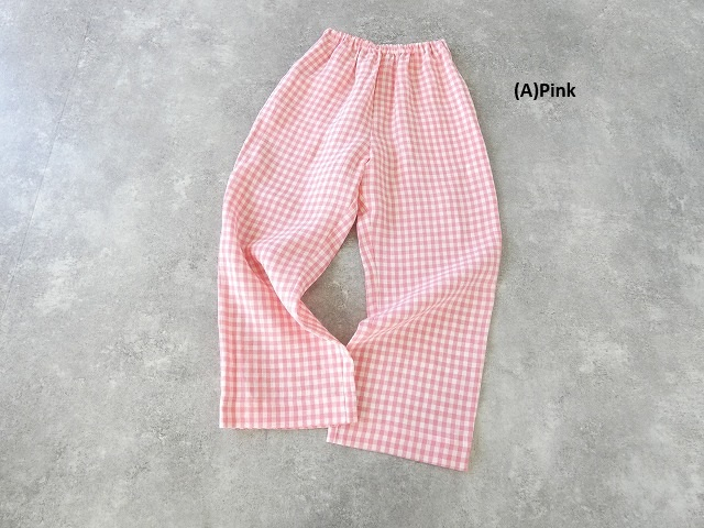 R&D.M(オールドマンズテーラー) LINEN GINGHAM CHECK RELAX GUM PANTSの商品画像2