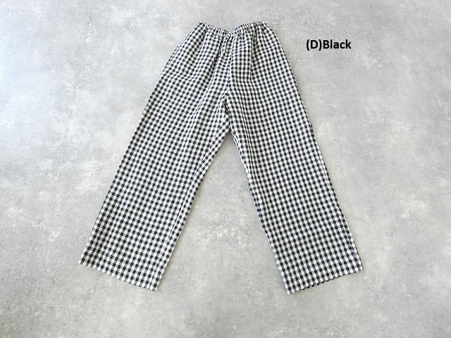 R&D.M(オールドマンズテーラー) LINEN GINGHAM CHECK RELAX GUM PANTSの商品画像3