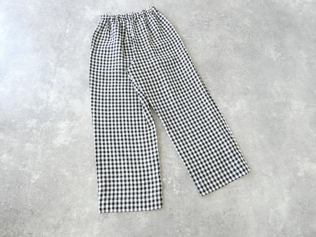 R&D.M(オールドマンズテーラー) LINEN GINGHAM CHECK RELAX GUM PANTSの商品画像6