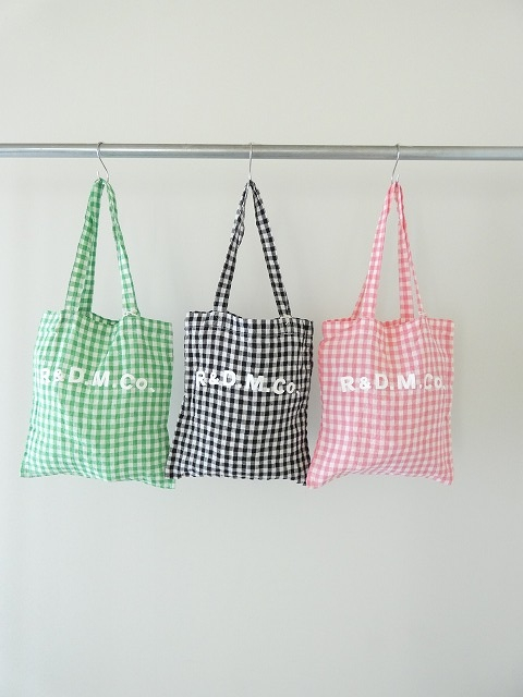R&D.M(オールドマンズテーラー) LINEN GINGHAM CHECK TOTE BAGの商品画像2