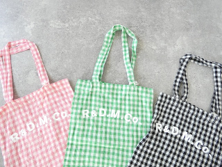 R&D.M(オールドマンズテーラー) LINEN GINGHAM CHECK TOTE BAGの商品画像21