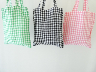 R&D.M(オールドマンズテーラー) LINEN GINGHAM CHECK TOTE BAGの商品画像46