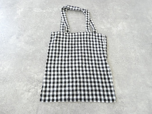 R&D.M(オールドマンズテーラー) LINEN GINGHAM CHECK TOTE BAGの商品画像7