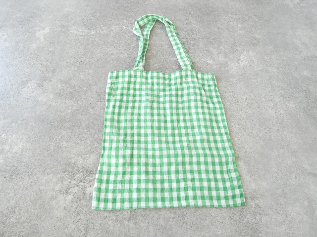 R&D.M(オールドマンズテーラー) LINEN GINGHAM CHECK TOTE BAGの商品画像8
