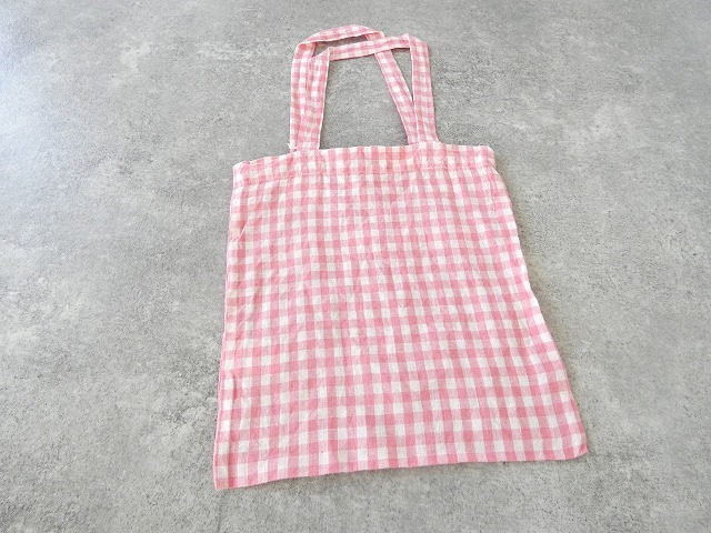 R&D.M(オールドマンズテーラー) LINEN GINGHAM CHECK TOTE BAGの商品画像9