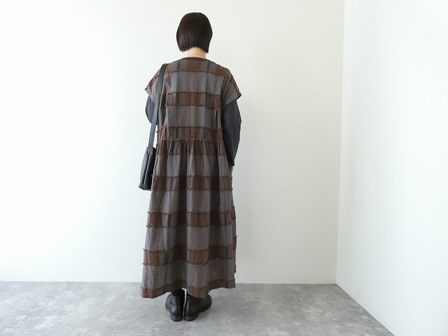 tumugu(ツムグ) ブロックチェックカットジャガードワンピースの商品画像11