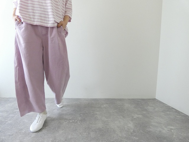 tumugu(ツムグ) コットンツイルサンドタックパンツの商品画像1