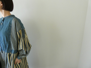 tumugu(ツムグ) デニム×ヒッコリー　ストライプ2WAYワンピースの商品画像23