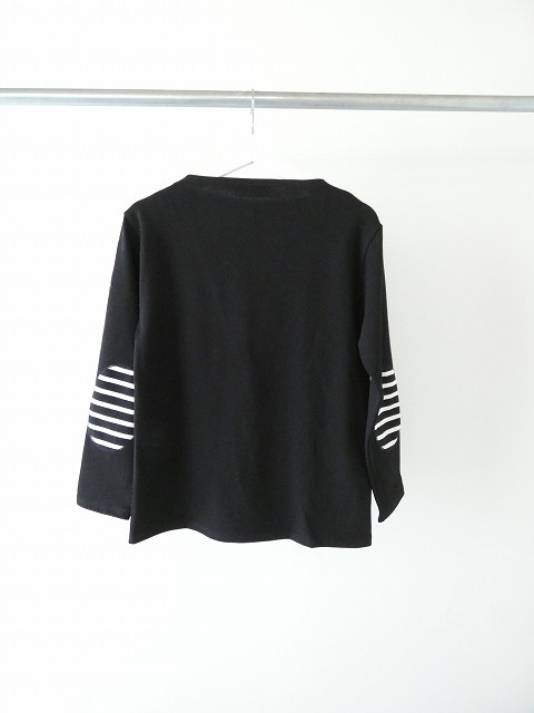 SAINT　JAMES(セントジェームス) ひじパッチボーダーカットソー NOIR/NOIR/ECRUの商品画像10