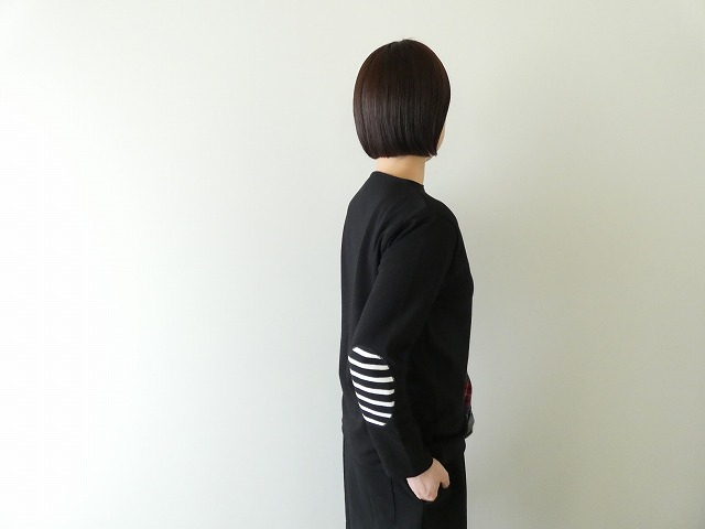 SAINT　JAMES(セントジェームス) ひじパッチボーダーカットソー NOIR/NOIR/ECRUの商品画像7