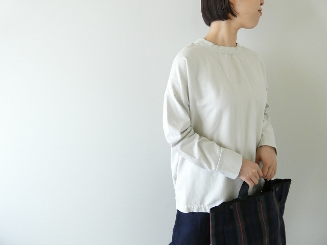 prit(プリット) 空紡天竺×タオルデニム切替ビッグプルオーバーの商品画像8