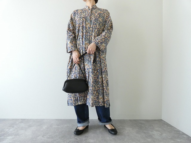 SARAHWEAR(サラウェア) Liberty joanスタンドカラーギャザーシャツドレスの商品画像3