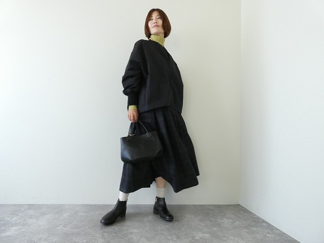 TRAVAIL MANUEL(トラバイユマニュアル) ウールトロチェックタックフレアスカートの商品画像5