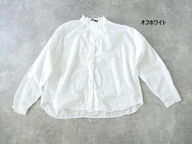 vb コットンヤーンウォッシュフリルブラウスの商品画像11