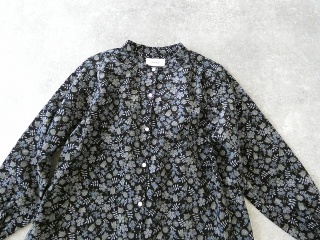 sosotto(ソソット) リバティコーデュロイバンドカラー袖シャーリングブラウスの商品画像23
