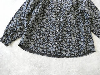 sosotto(ソソット) リバティコーデュロイバンドカラー袖シャーリングブラウスの商品画像29