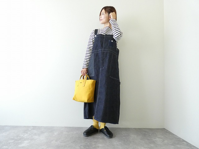 快晴堂(かいせいどう) Girl'sデュアルシーズンデニム裾ダーツオーバーオールスカートの商品画像1