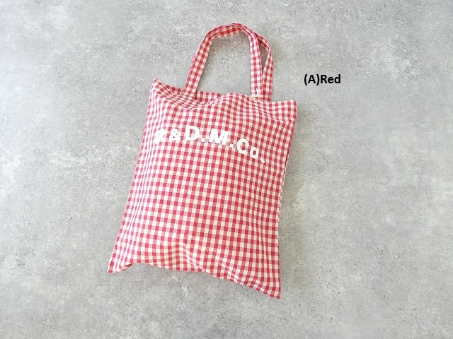 R&D.M(オールドマンズテーラー) GINGHAM CHECK TOTE BAGの商品画像9