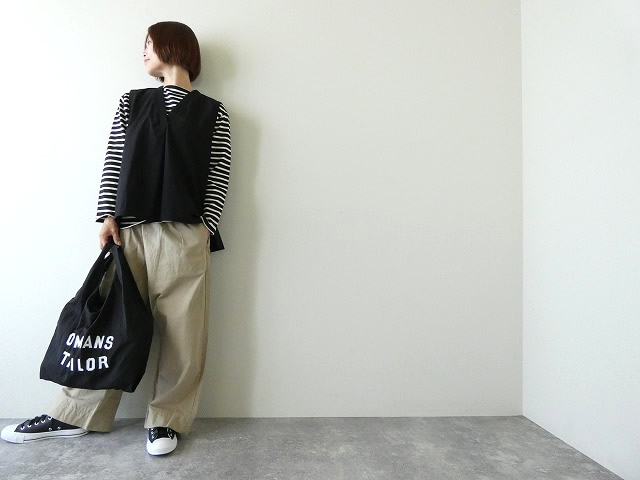 sabbatum(サバタム) ブリード近江晒 バックタックVネックベストの商品画像1