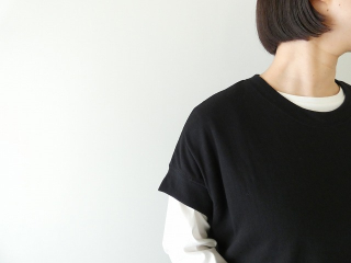 TANG(タング) スーピマコットン変形袖Tシャツの商品画像13