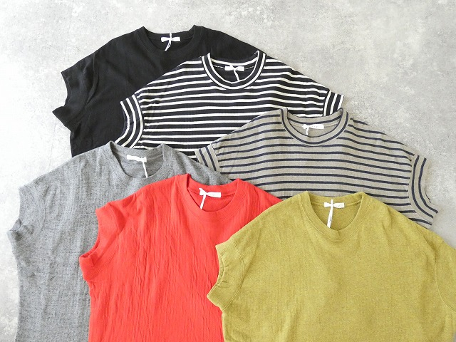 TANG(タング) スーピマコットン変形袖Tシャツの商品画像8