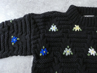 ichiAntiquite's(イチアンティークス) 花刺繍ペルーハンドニットプルオーバーの商品画像24