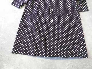 快晴堂(かいせいどう) グレーとネイビーの抜染水玉コート・ワンピースの商品画像31