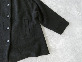 maomade(マオメイド) 圧縮ウール×中綿キルトドッキング モックネックAラインコートの商品画像40