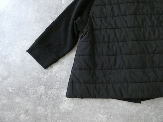 maomade(マオメイド) 圧縮ウール×中綿キルトドッキング モックネックAラインコートの商品画像43