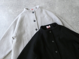 maomade(マオメイド) 圧縮ウール×中綿キルトドッキング モックネックAラインコートの商品画像45