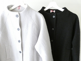 maomade(マオメイド) 圧縮ウール×中綿キルトドッキング モックネックAラインコートの商品画像47