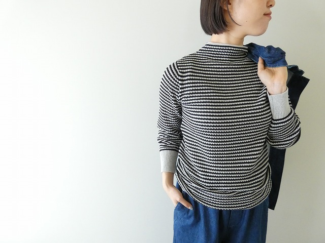 maomade(マオメイド) ふわふわワッフルシリーズ ゆるっふわっワッフル編みモックネックプルオーバーの商品画像1