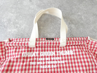 R&D.M(オールドマンズテーラー) GINGAM CHECK FLOWER MARKET BAG (S)の商品画像24