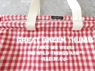 R&D.M(オールドマンズテーラー) GINGAM CHECK FLOWER MARKET BAG (S)の商品画像27