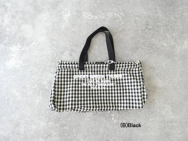 R&D.M(オールドマンズテーラー) GINGAM CHECK FLOWER MARKET BAG (S)の商品画像4