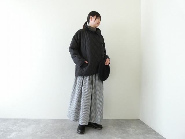 ichi(イチ) 中綿キルティングハイネックコートの商品画像1