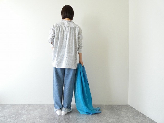 homspun(ホームスパン) ハイカウントクロスフリルブラウスの商品画像4