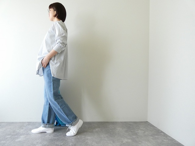 homspun(ホームスパン) ハイカウントクロスフリルブラウスの商品画像5