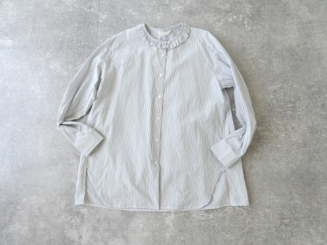 homspun(ホームスパン) ハイカウントクロスフリルブラウスの商品画像9